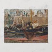 Boote in Quay | Berthe Morisot Postkarte (Vorderseite)