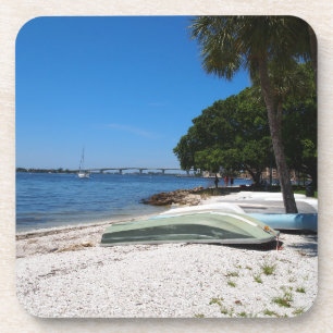 Boote in Sarasota, Florida Getränkeuntersetzer