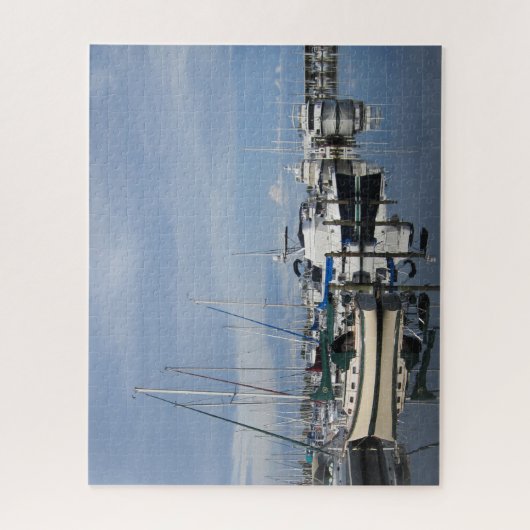 Boote in St. Petersburg Flordia angedockt Puzzle (Vertikal)