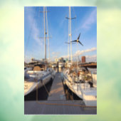 Boote in Tidewater Yacht Marina Fensterheber Fensteraufkleber (Blatt 3)