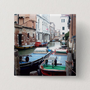 Boote in Venedig Button