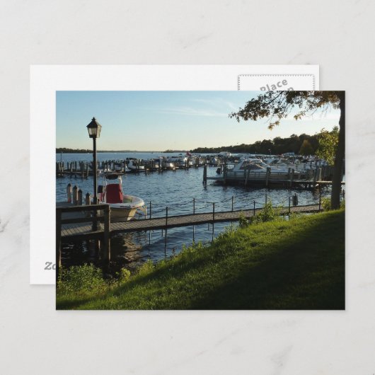 Boote in Wayzata Postkarte (Vorne/Hinten)