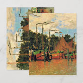 Boote in Zaandam von Claude Monet, Postkarte (Vorne/Hinten)