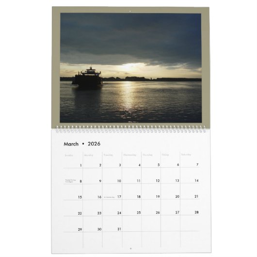 Boote Kalender (Mär 2026)