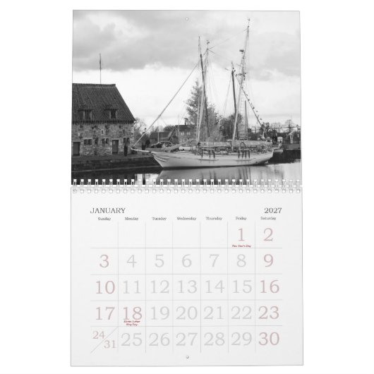 Boote Kalender (Jan 2027)