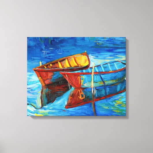 Boote Leinwanddruck (Vorderseite)