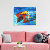 Boote Leinwanddruck (Insitu (Wohnzimmer))