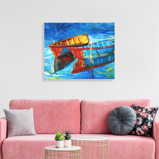 Boote Leinwanddruck (Insitu (Wohnzimmer))
