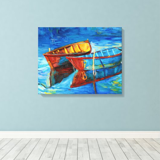 Boote Leinwanddruck (Insitu (Holzboden))