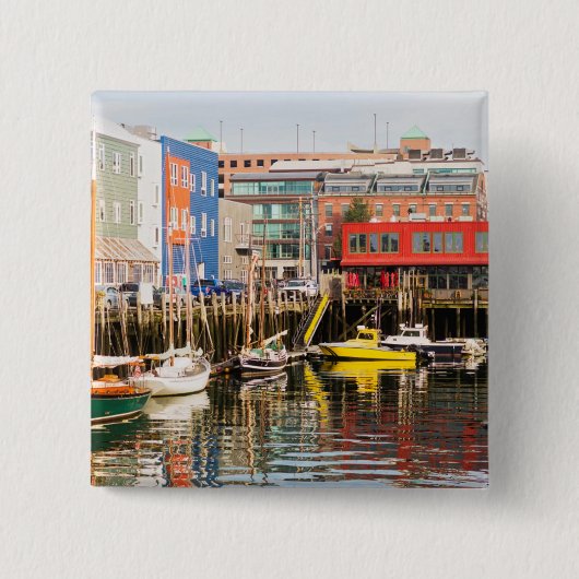 Boote machten | Portland, Maine fest Button (Vorderseite)