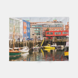 Boote machten Portland, Maine fest Fleecedecke