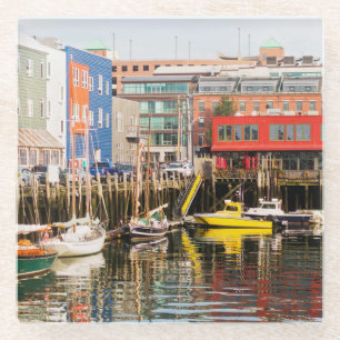 Boote machten   Portland, Maine fest Glasuntersetzer