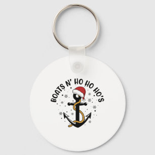Boote N Ho Ho Hos Weihnachts-Pyjama Lustiger Humor Schlüsselanhänger