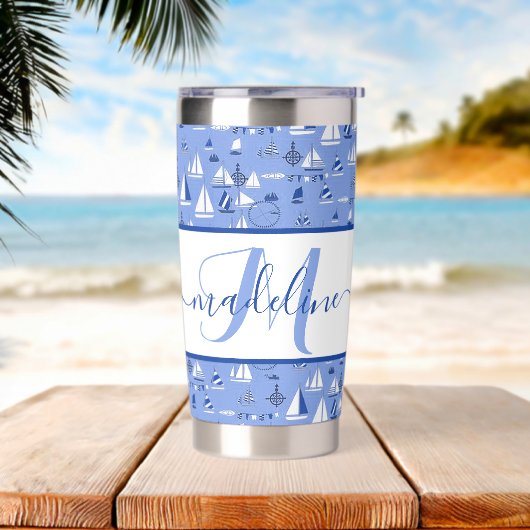 Boote personalisiert thermobecher (Strand)