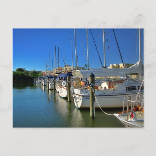 Boote Postkarte (Vorderseite)