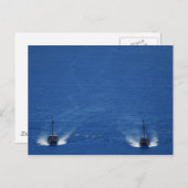 Boote Postkarte (Vorne/Hinten)