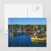 Boote Postkarte (Vorne/Hinten)