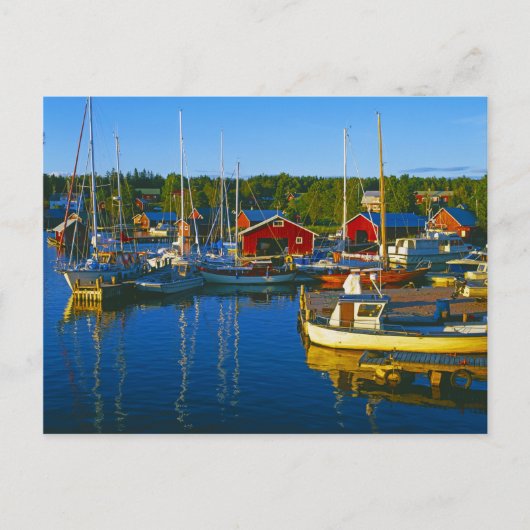 Boote Postkarte (Vorderseite)