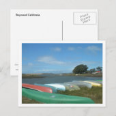 Boote Postkarte (Vorne/Hinten)