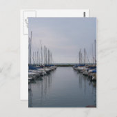 Boote Postkarte (Vorne/Hinten)