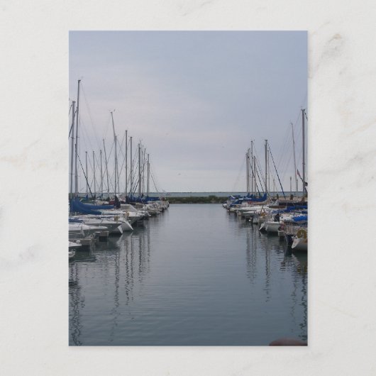 Boote Postkarte (Vorderseite)