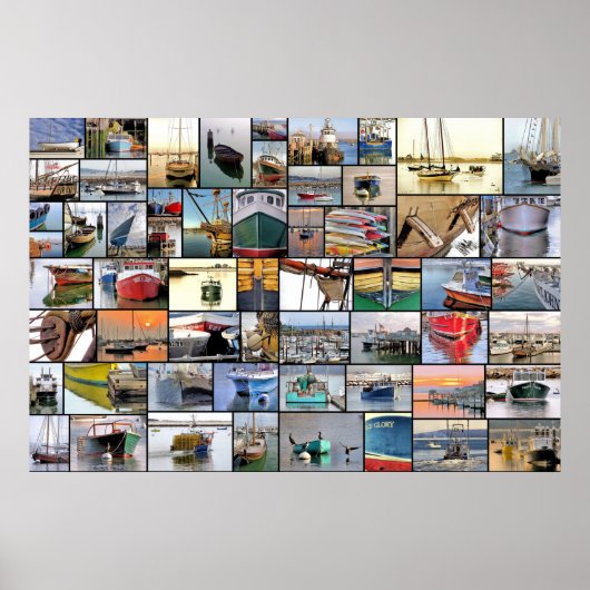 Boote sammeln Plakat 36 x 24 (Vorne)