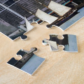 Boote - Schoner gegen die Skyline von Manhattan Puzzle (Seite)