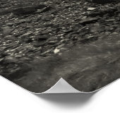 Boote, Schwarzer Sand, Schottland Poster (Ecke)