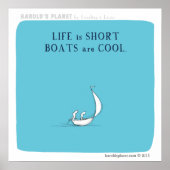 "Boote sind cool" Poster (Vorne)