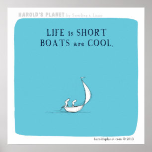 "Boote sind cool " Poster