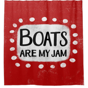 Boote sind mein Duschvorhang aus Marmelade