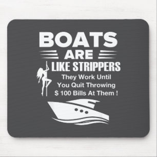 Boote sind wie lustige sarkastische coole Sprüche  Mousepad