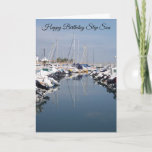 Boote Step Son Birthday Card Karte<br><div class="desc">Grußkarten Boote in einer Marina Schritt Sohn Geburtstagskarte,  die Sie mit jedem Text Ihrer Wahl anpassen können. Wenn Sie Hilfe bei der Anpassung benötigen,  kontaktieren Sie uns über den Link auf dieser Seite. Marina Step Sohn Geburtskarte</div>