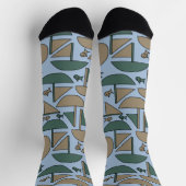 Boote und Fische Socken (Oben)