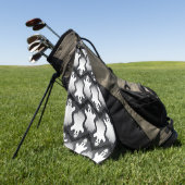 Boote und Fledermäuse Golfhandtuch (Gras)