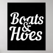 Boote und Hoes Funny Boat Party Geschenk Poster (Vorne)