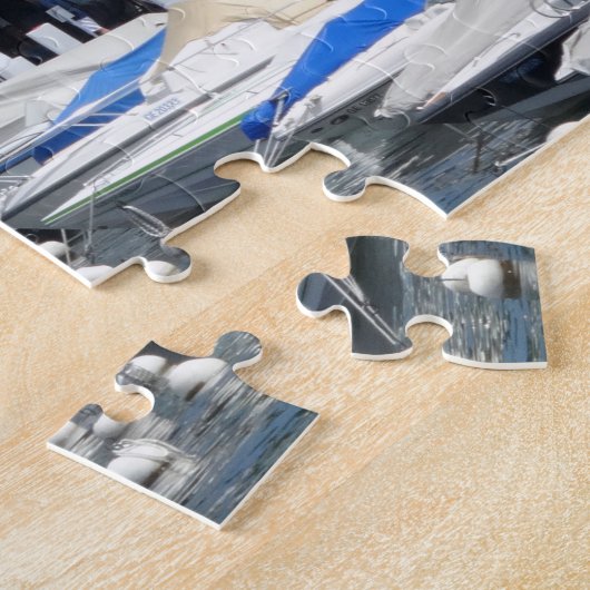 Boote und Houses, Genfer See, Schweiz Puzzle (Seite)