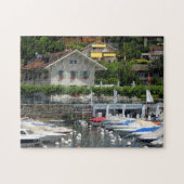 Boote und Houses, Genfer See, Schweiz Puzzle (Horizontal)