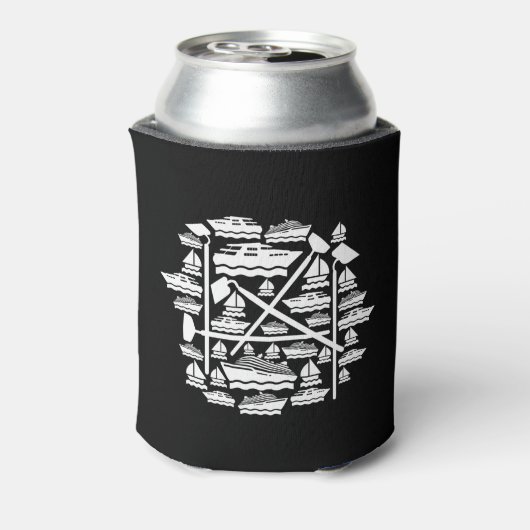 Boote und Hunde Dosenkühler (Kanne Rückseite)