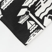 Boote und Hunde Fleecedecke (Ecke)