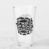 Boote und Hunde Glas (Vorderseite)