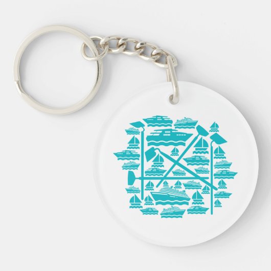 Boote und Hunde Schlüsselanhänger (Vorderseite)