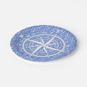 Boote und Kompasspapierplatten Pappteller