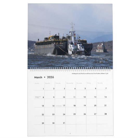 Boote und Leuchtturme 2025 Kalender (Mär 2026)