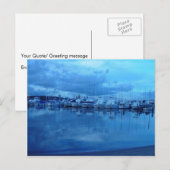 Boote und Reflektionen im Royal Perth Yacht Club Postkarte (Vorne/Hinten)