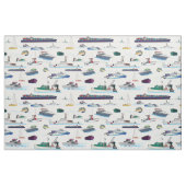 Boote und Schiffe Muster Stoff (Fat Quarter (45,7 x 55,9 cm))
