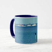 Boote und Seevögel in den Florida Keys Tasse (Vorderseite Links)