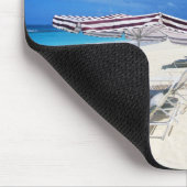 Boote und Strand-Stühle Mousepad (Ecke)