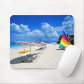Boote und Strand-Stühle Mousepad (Mit Mouse)