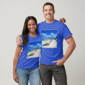 Boote und Strand-Stühle T-Shirt (Unisex)